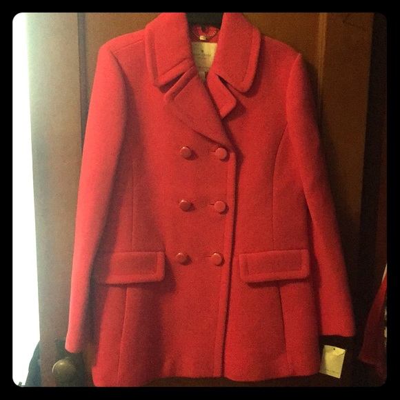 pea coat with bow on back